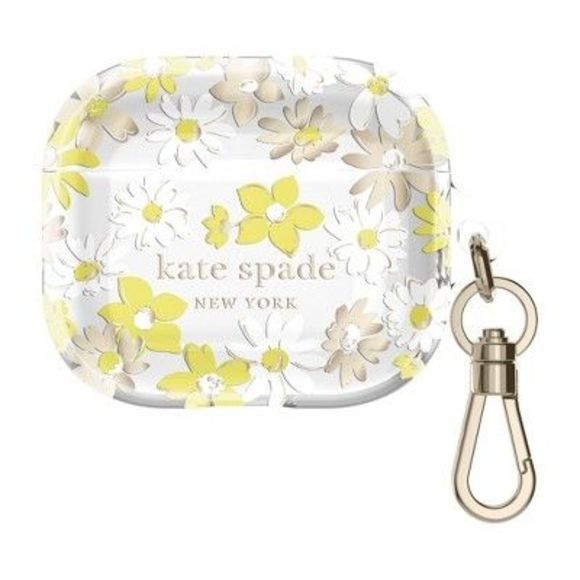 Kate Spade New York Protective AirPods (3rd generation) Case - Yellow Flora - Picture 2 of 5